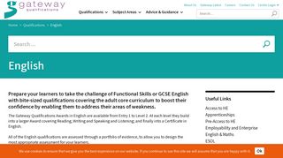 English - Gateway Qualifications