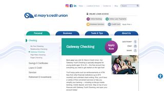 Gateway Checking Account | St. Mary's Credit Union | Marlborough ...