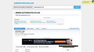 gatewayid.co.uk at WI. GatewayID | Login - Website Informer