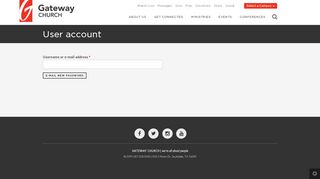 User account | Gateway Church