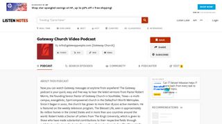 Gateway Church Video Podcast - <span class=