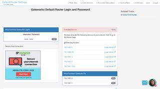 Gateworks Default Router Login and Password - Clean CSS