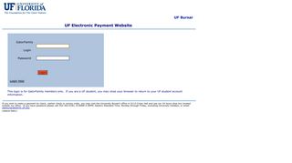 UF ePayment website - CASHNET Payment Portal