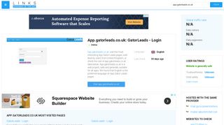 Visit App.gatorleads.co.uk - GatorLeads - Login.