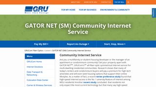 GRU > GRUCom Fiber Optics > Content > GATOR NET (SM ...