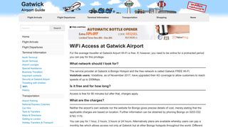 WiFi Access at Gatwick Airport - Gatwick Airport Guide