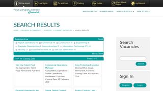 Gatwick Airport Careers - Search Results