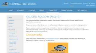 Gaucho Academy (ASSETs ) -