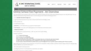 Online Fee Payment - Gaurs International School