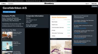 Gavefabrikken A/S: Company Profile - Bloomberg