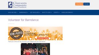 Volunteer for Barndance - Gavers Community Cancer Foundation