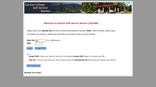 User Login - Gavilan College Self Service