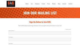 Join Our Mailing List - Gay For Good