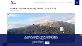 General Information for Gay Games X - Paris 2018 - France.fr
