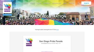 Parade Registration - San Diego LGBT Pride