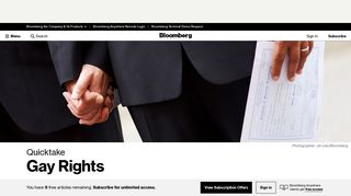 Gay Rights - Bloomberg