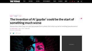 The invention of AI 'gaydar' could be the start of something much ...