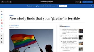 New study finds that your 'gaydar' is terrible - The Washington Post