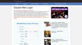 Gaydar Men Login. Join the dating site where you could meet anyone ...