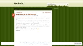 New gay chat on Gaydia.com | Gay India