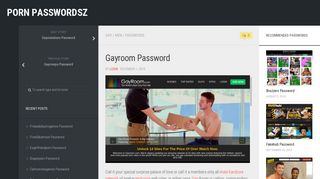 Gayroom Password – Porn PasswordsZ