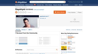 Gaystryst Reviews - 5 Reviews of Gaystryst.com | Sitejabber