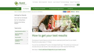 Getting Your Results : How to Get Your Test ... - Quest Diagnostics