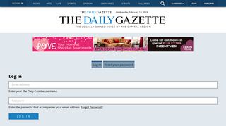 Log in | The Daily Gazette