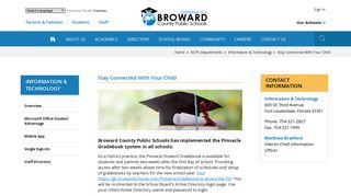 Information & Technology / Stay Connected With ... - Broward Schools