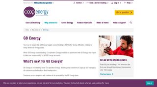 GB energy | Co-operative Energy - Co-op Energy