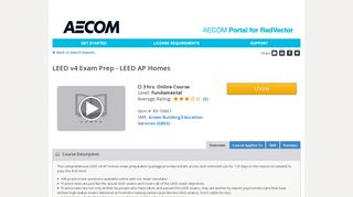 LEED v4 Exam Prep - LEED AP Homes - AECOM Online University