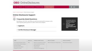 Online Disclosures Support - Online Disclosures