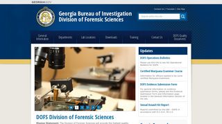 Georgia Bureau of Investigation Division of Forensic Sciences |