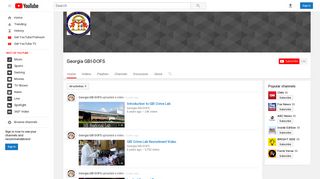 Georgia GBI-DOFS - YouTube