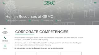 Corporate Competencies in Baltimore, MD - GBMC HealthCare