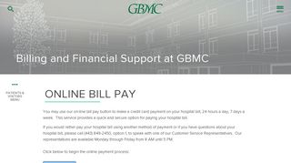 Online Bill Pay in Baltimore, MD - GBMC HealthCare