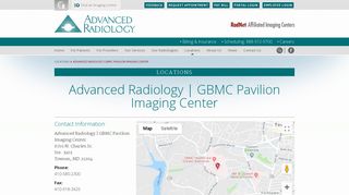 GBMC Pavilion Imaging Center | MD | Advanced Radiology