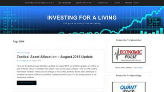 GBM – Investing For A Living