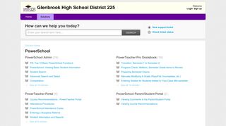 PowerSchool : Glenbrook High School District 225