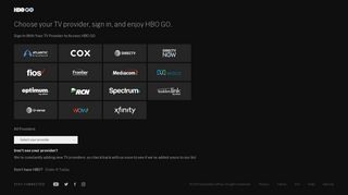 Sign In - HBO GO. It's HBO. Anywhere.