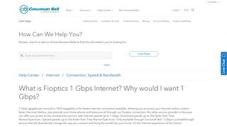 Why would I want 1 Gbps? - Cincinnati Bell - Fioptics Internet Support
