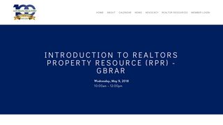 Introduction to REALTORS Property Resource (RPR) - GBRAR — LA ...