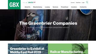 Integrated Railcar Manufacturer & Services Provider | Greenbrier
