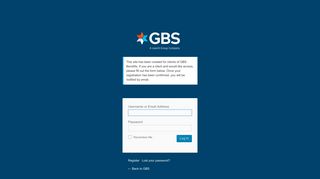 my GBS - GBS Benefits