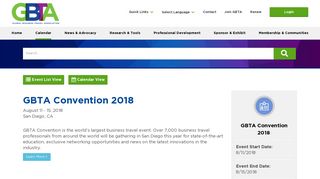 GBTA Convention 2018 - Global Business Travel Association