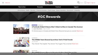 Global Citizen - #GC Rewards