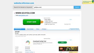 gc4you.com at Website Informer. gcLogin. Visit Gc 4 You.