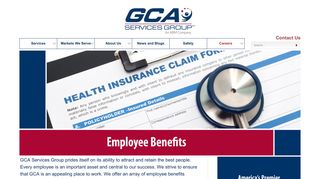 Employee Benefits - GCA Services Group