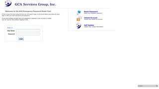 Self-Password Reset Tool - GCA Services Group