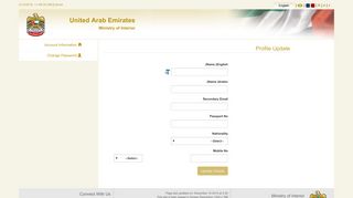 United Arab Emirates Ministry of Interior - GCC Login